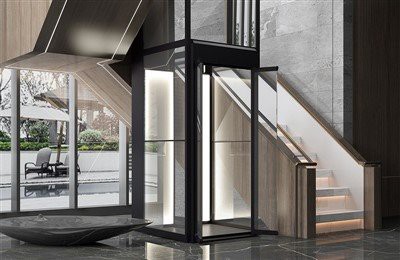 유리 홈 엘리베이터